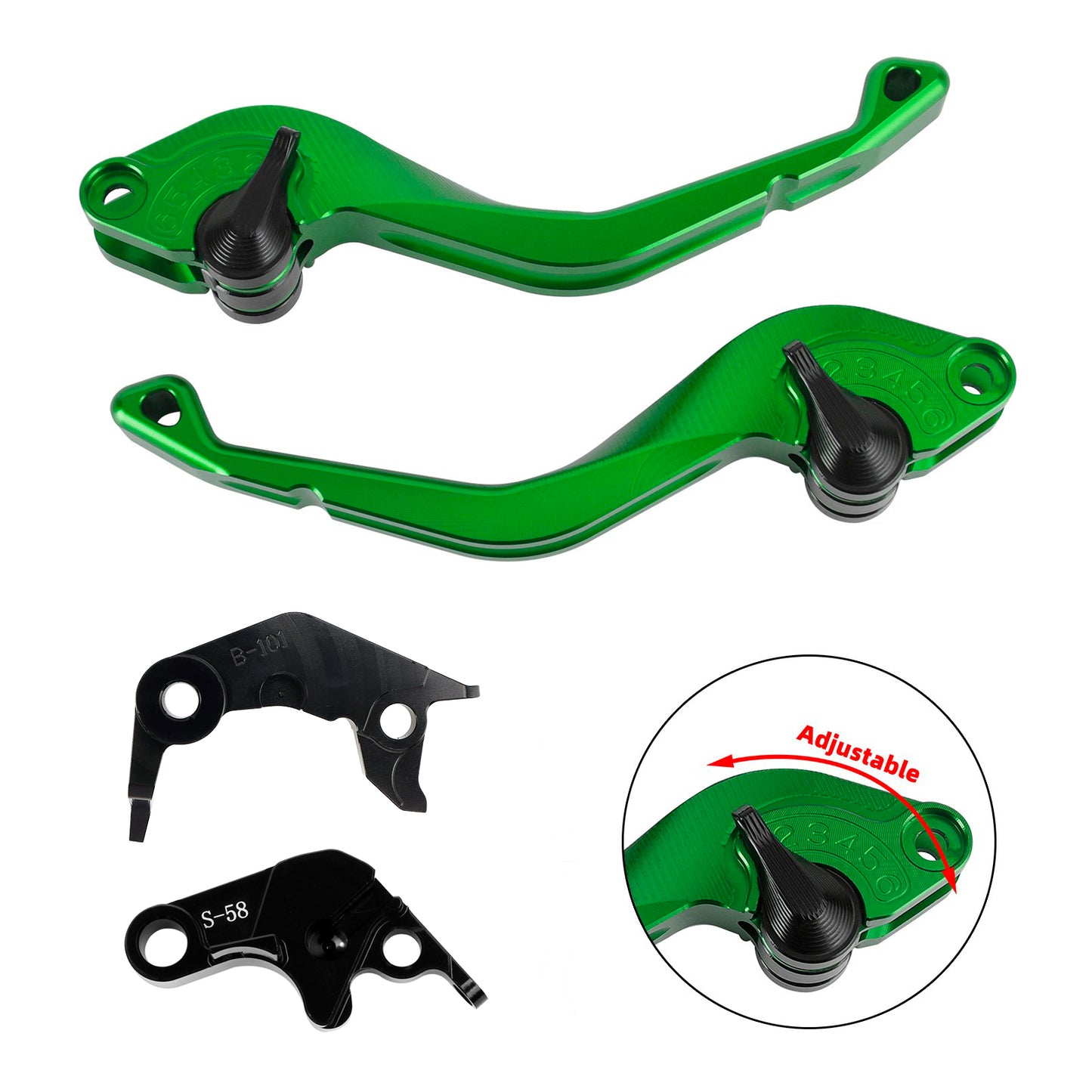 Leva freno frizione corta CNC adatta per YAMAHA YZF R7 MT-10/SP FZ-10/SP 2022-23