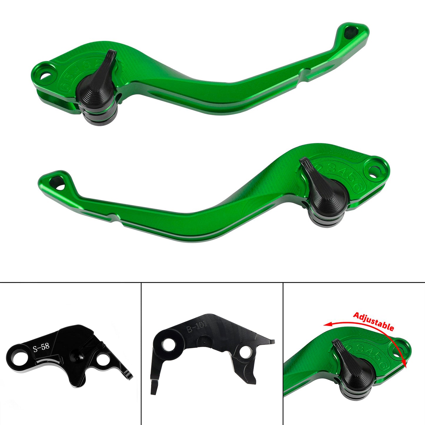 Leva freno frizione corta CNC adatta per YAMAHA YZF R7 MT-10/SP FZ-10/SP 2022-23