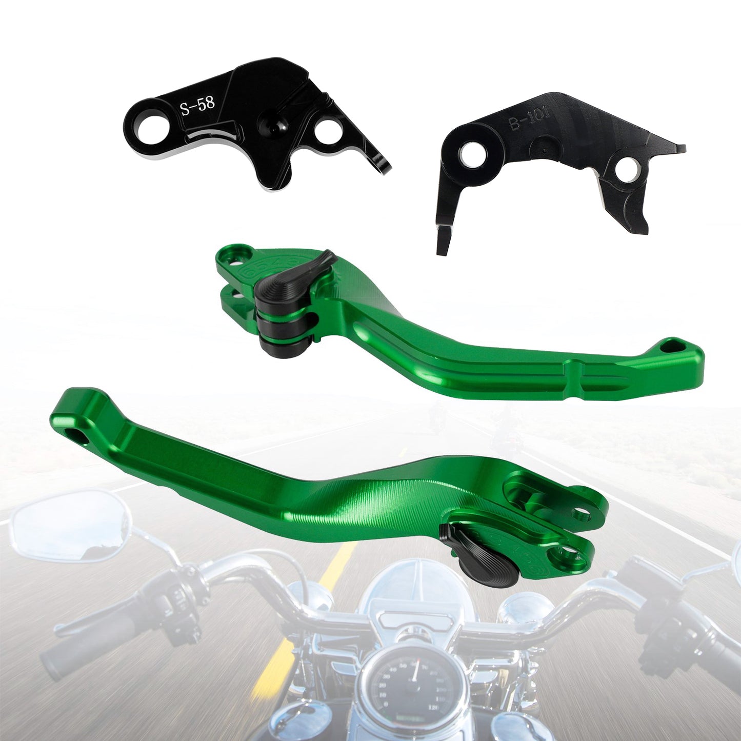 Leva freno frizione corta CNC adatta per YAMAHA YZF R7 MT-10/SP FZ-10/SP 2022-23