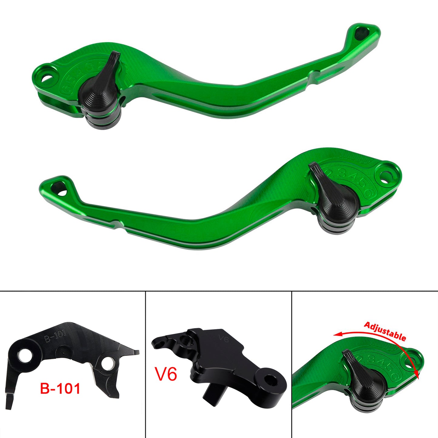 Leva freno frizione corta CNC adatta per YAMAHA XSR900 XSR900GP MT-09 MT-09SP 24-25