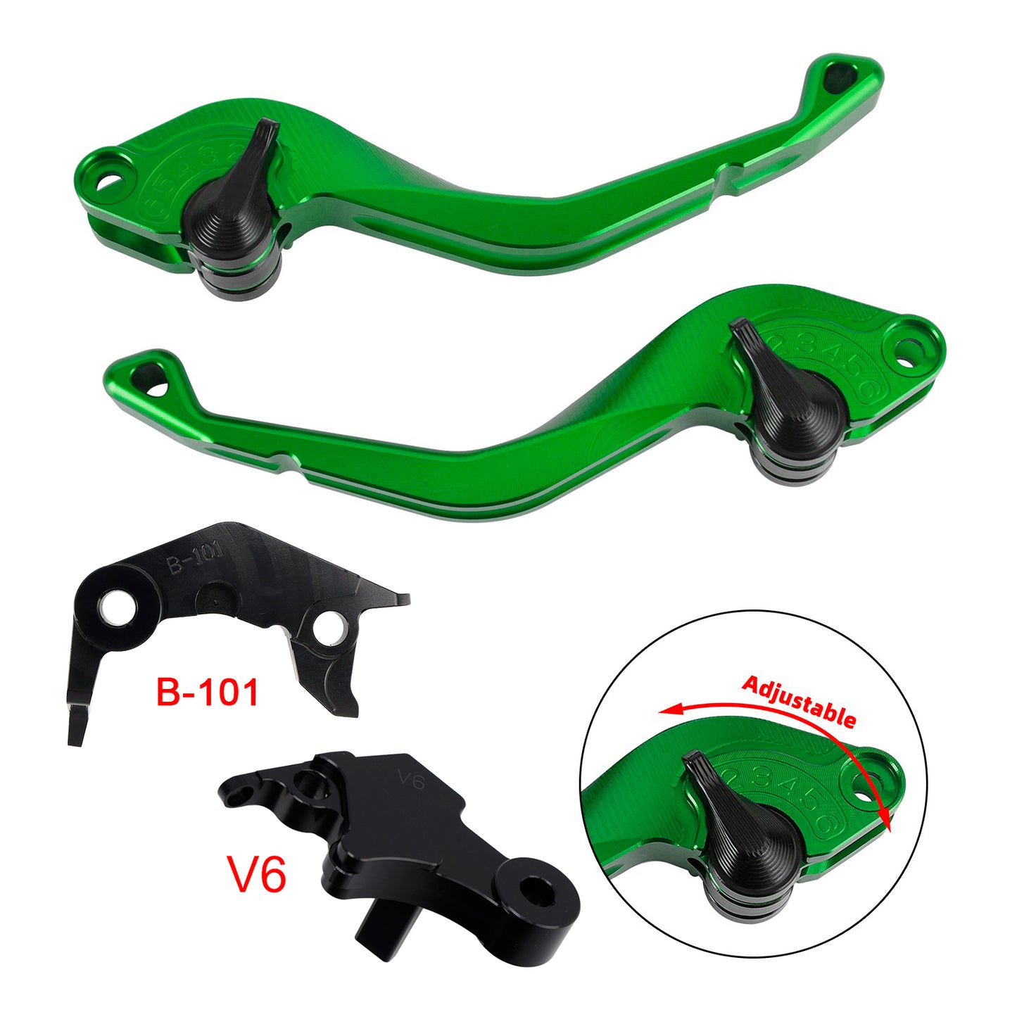 Leva freno frizione corta CNC adatta per YAMAHA XSR900 XSR900GP MT-09 MT-09SP 24-25