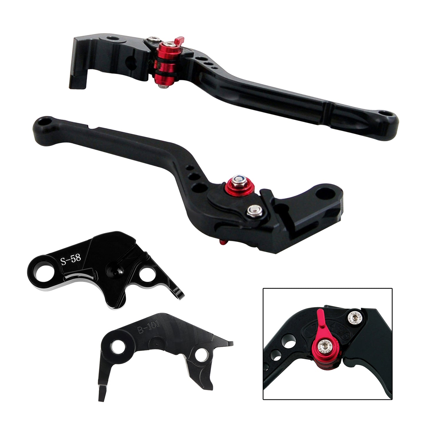 Leva frizione freno lunga adatta per YAMAHA YZF R7 MT-10/SP FZ-10/SP 2022-23