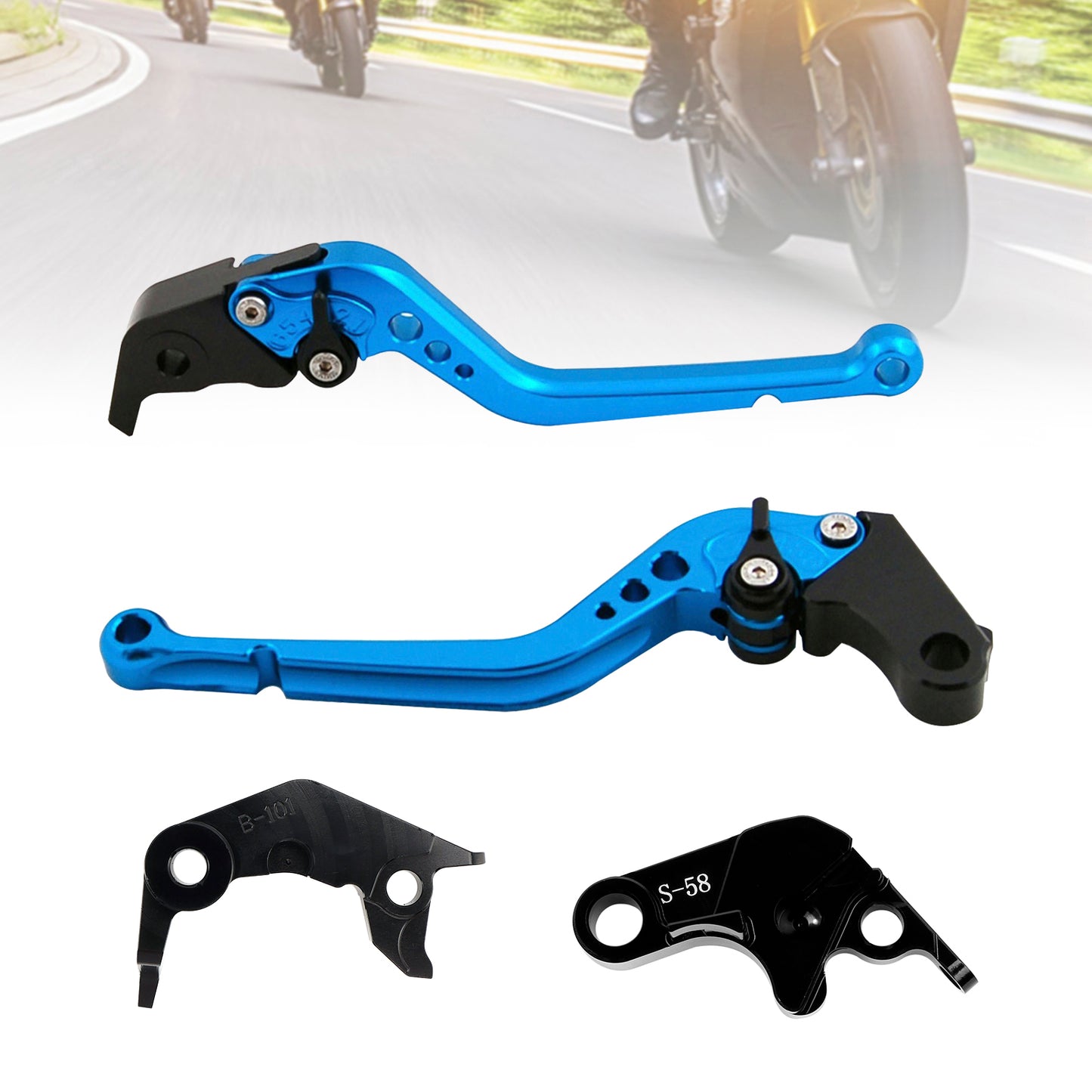 Leva frizione freno lunga adatta per YAMAHA YZF R7 MT-10/SP FZ-10/SP 2022-23