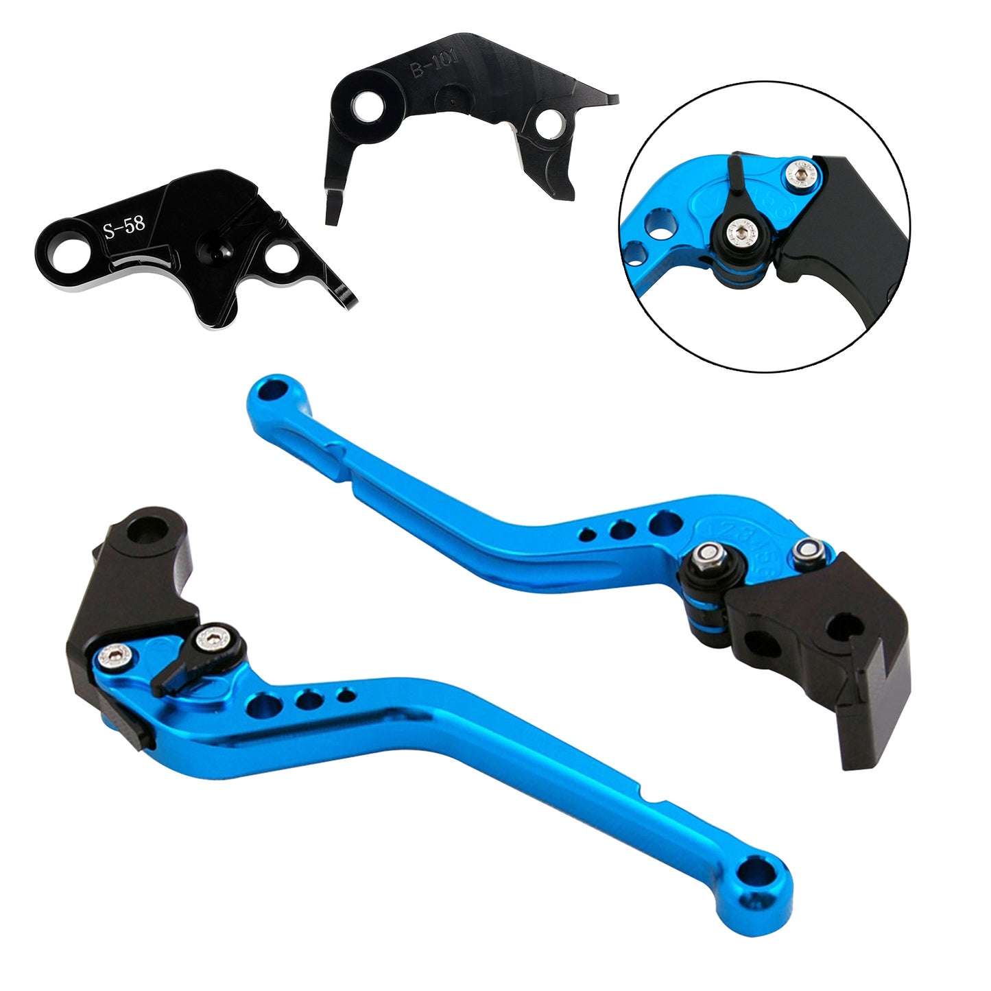Leva frizione freno lunga adatta per YAMAHA YZF R7 MT-10/SP FZ-10/SP 2022-23