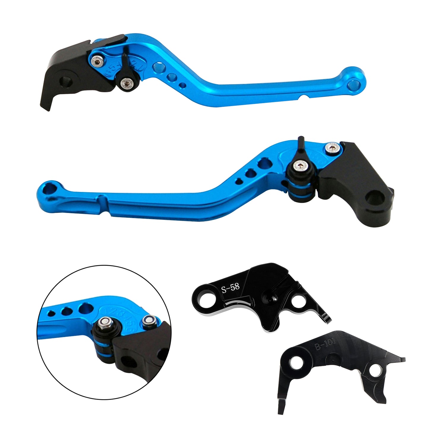 Leva frizione freno lunga adatta per YAMAHA YZF R7 MT-10/SP FZ-10/SP 2022-23