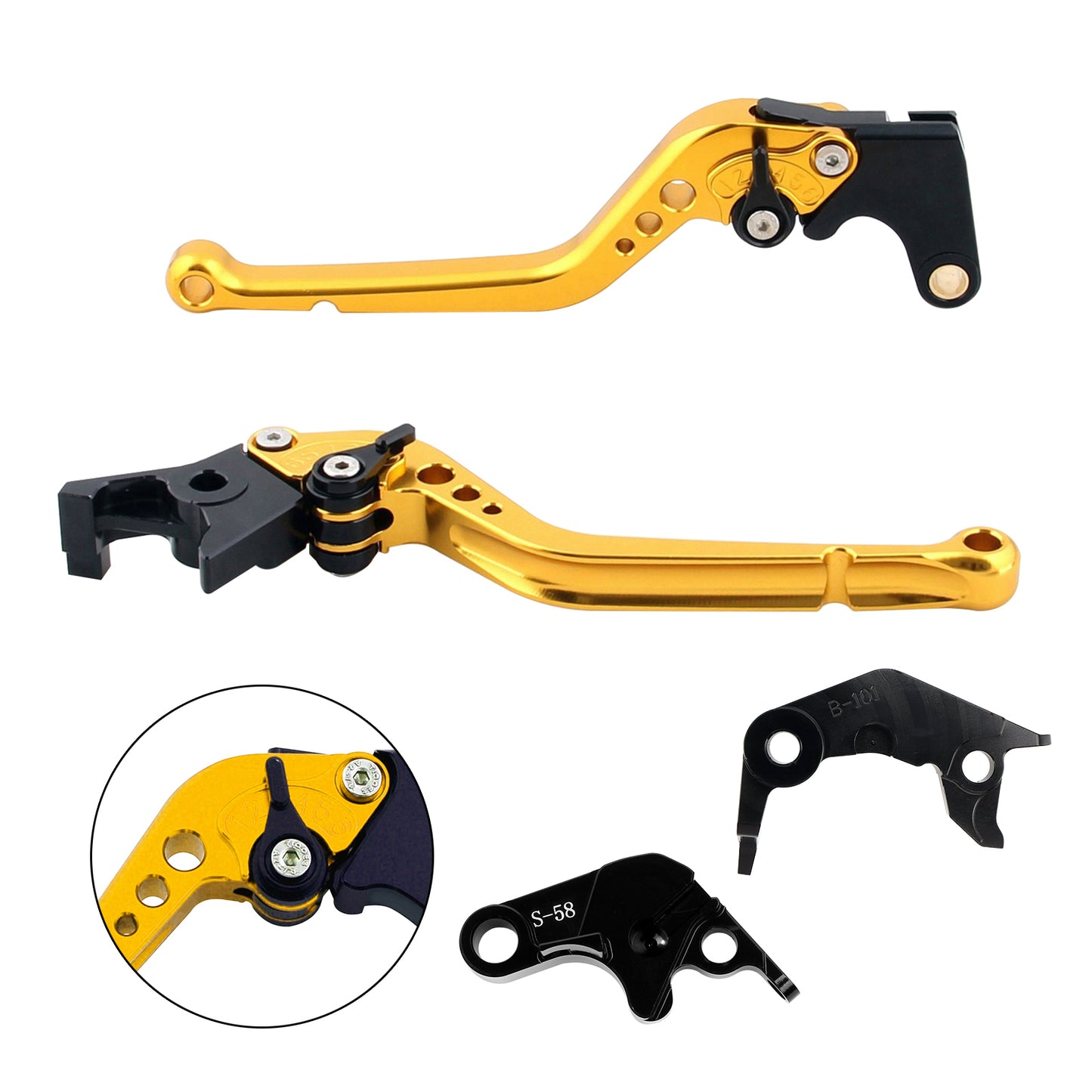 Leva frizione freno lunga adatta per YAMAHA YZF R7 MT-10/SP FZ-10/SP 2022-23