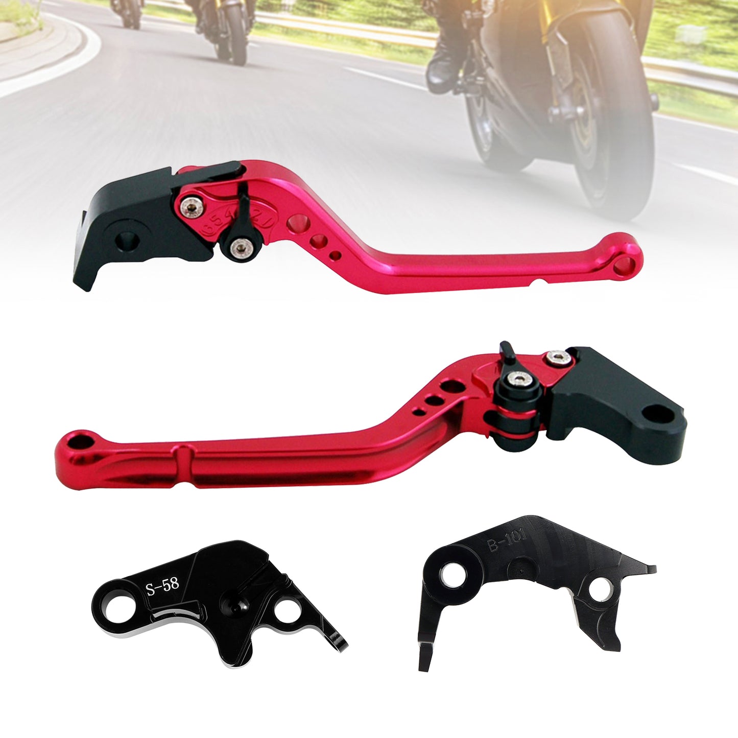 Leva frizione freno lunga adatta per YAMAHA YZF R7 MT-10/SP FZ-10/SP 2022-23