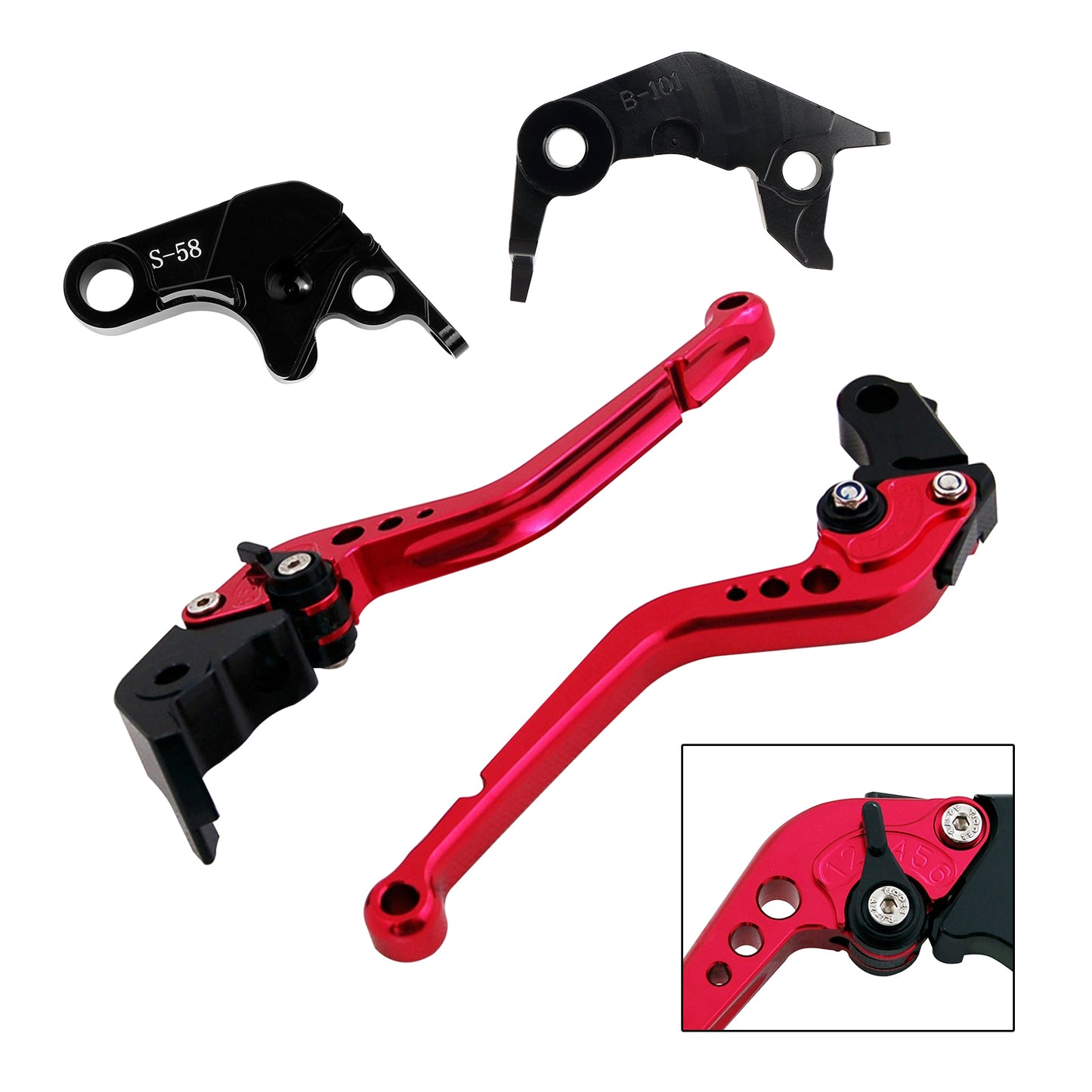 Leva frizione freno lunga adatta per YAMAHA YZF R7 MT-10/SP FZ-10/SP 2022-23