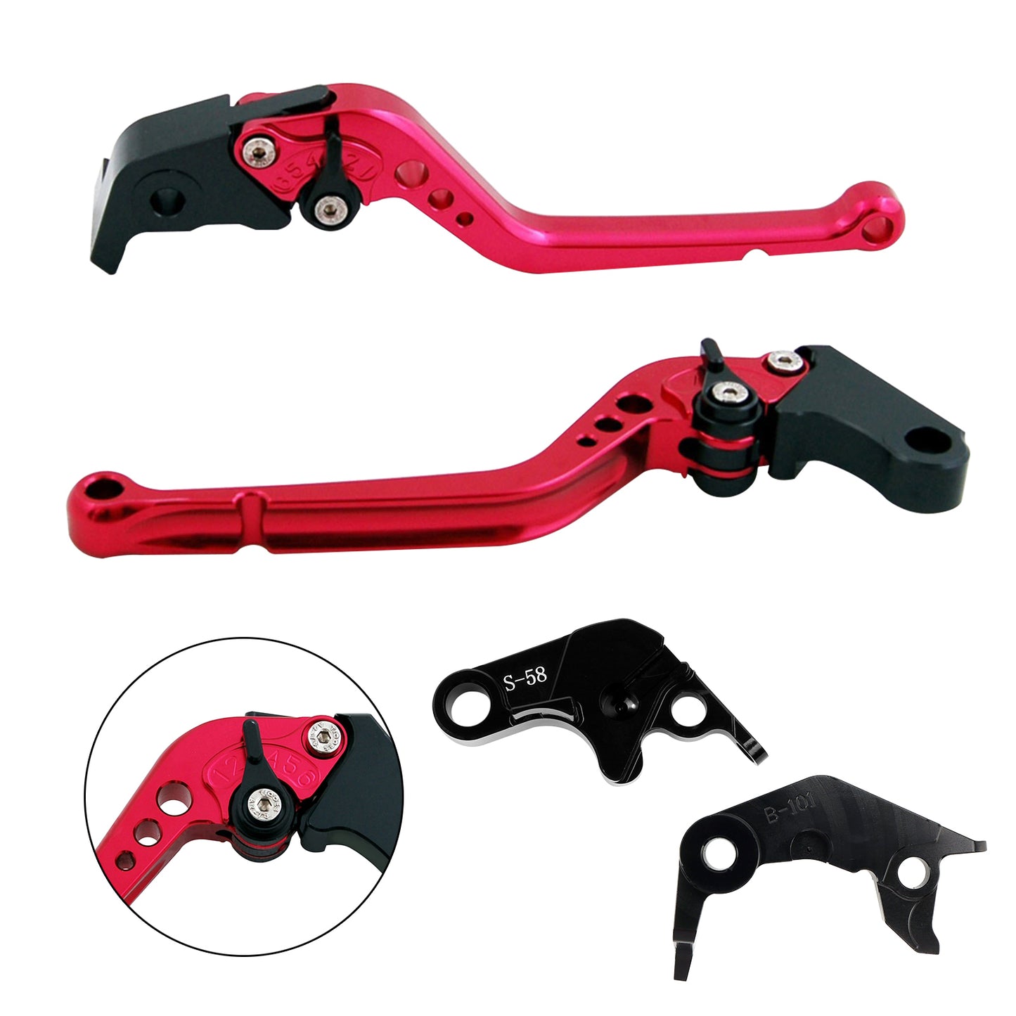 Leva frizione freno lunga adatta per YAMAHA YZF R7 MT-10/SP FZ-10/SP 2022-23