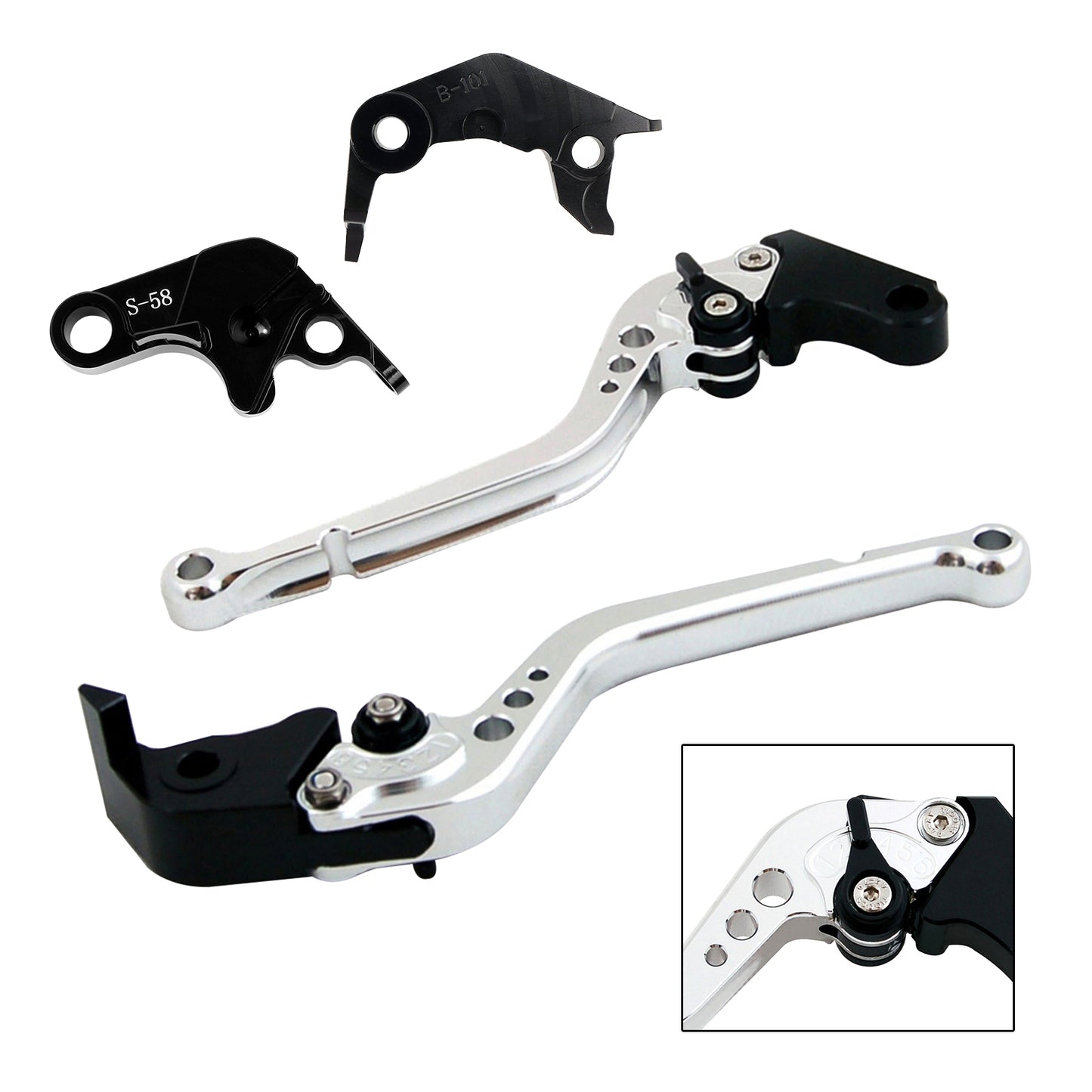 Leva frizione freno lunga adatta per YAMAHA YZF R7 MT-10/SP FZ-10/SP 2022-23
