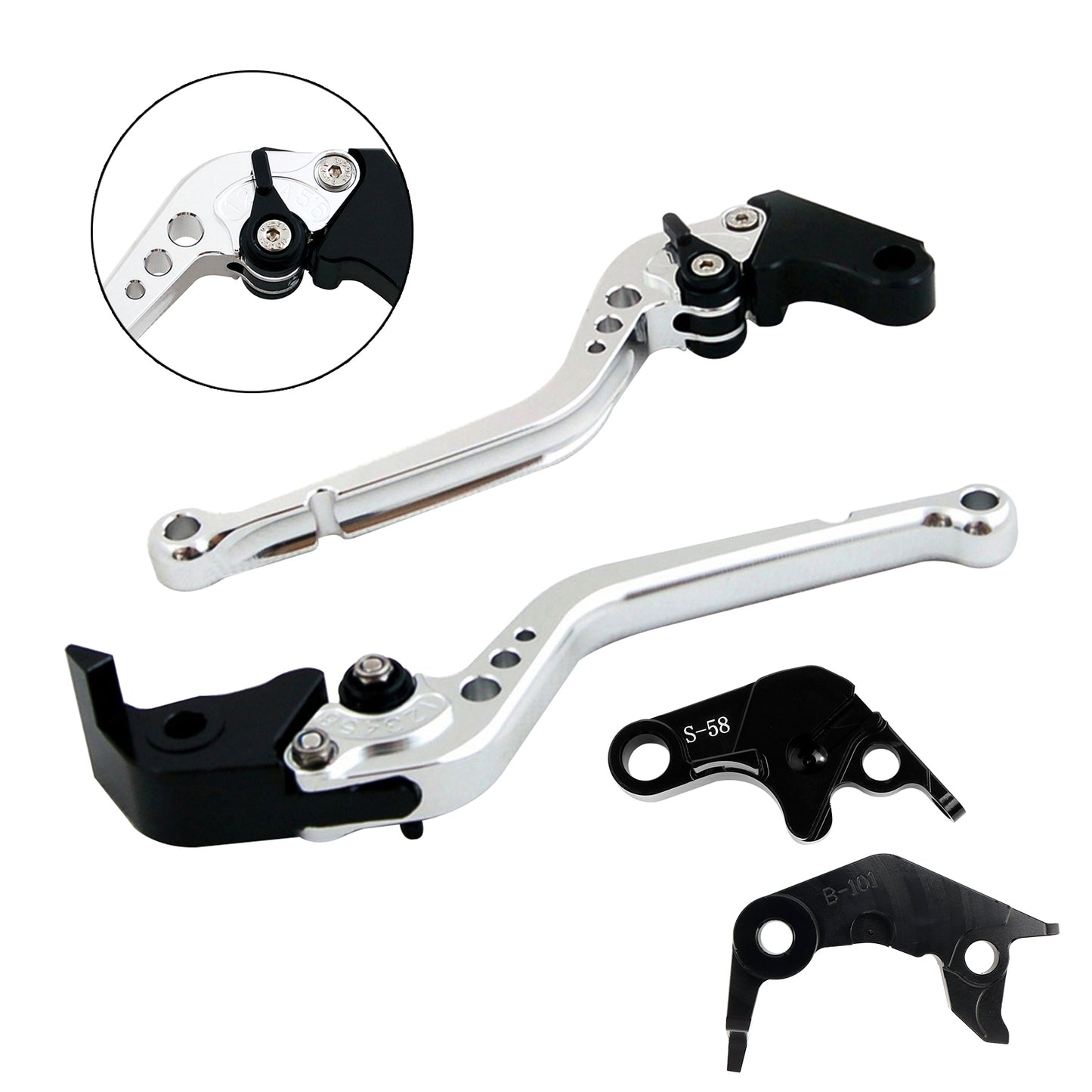 Leva frizione freno lunga adatta per YAMAHA YZF R7 MT-10/SP FZ-10/SP 2022-23