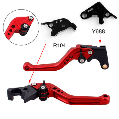 Leve freno frizione corte per Yamaha YZF R6 05-14 YZF R1 04-08 R6S generiche