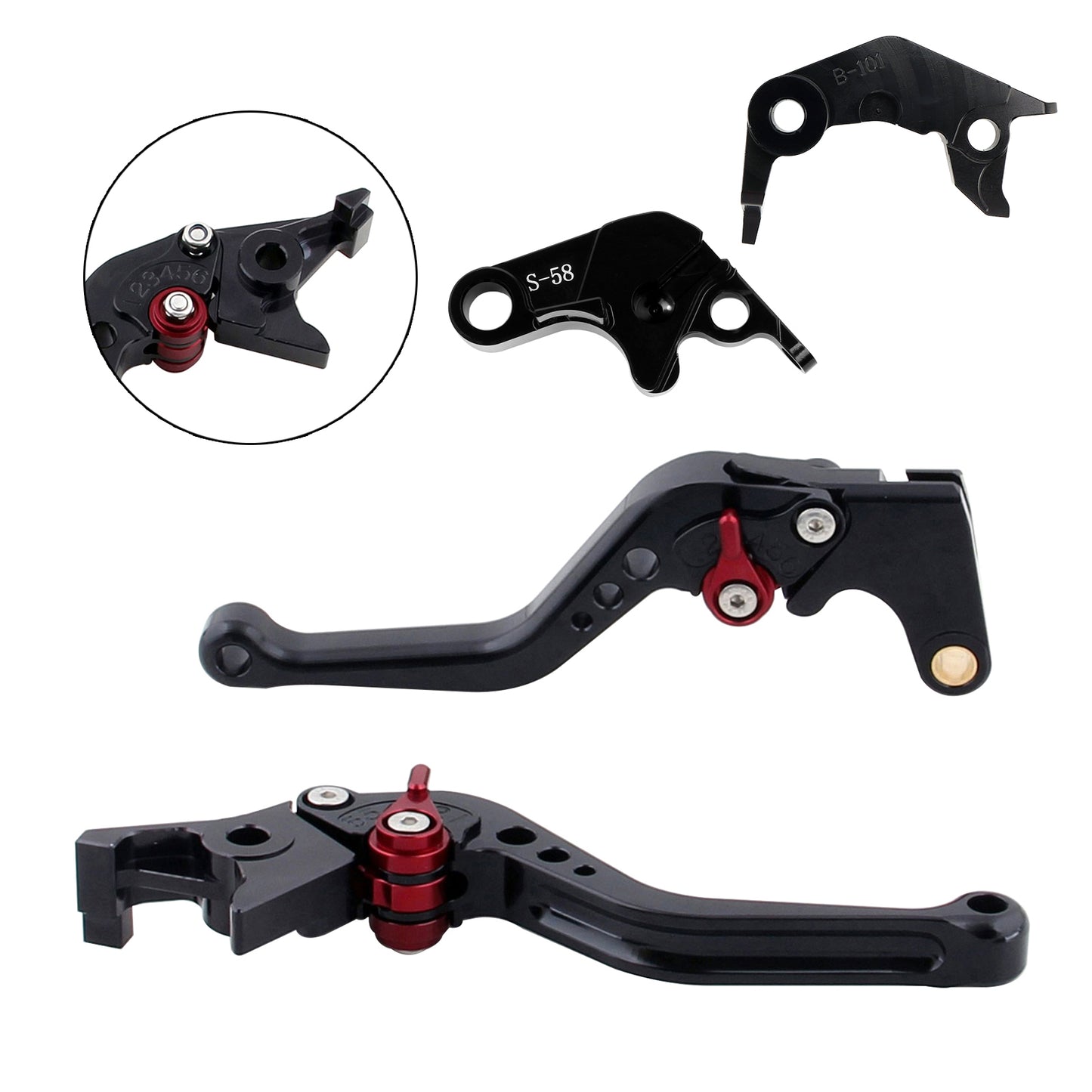 NUOVA leva freno frizione corta adatta per YAMAHA YZF R7 MT-10/SP FZ-10/SP 2022-23