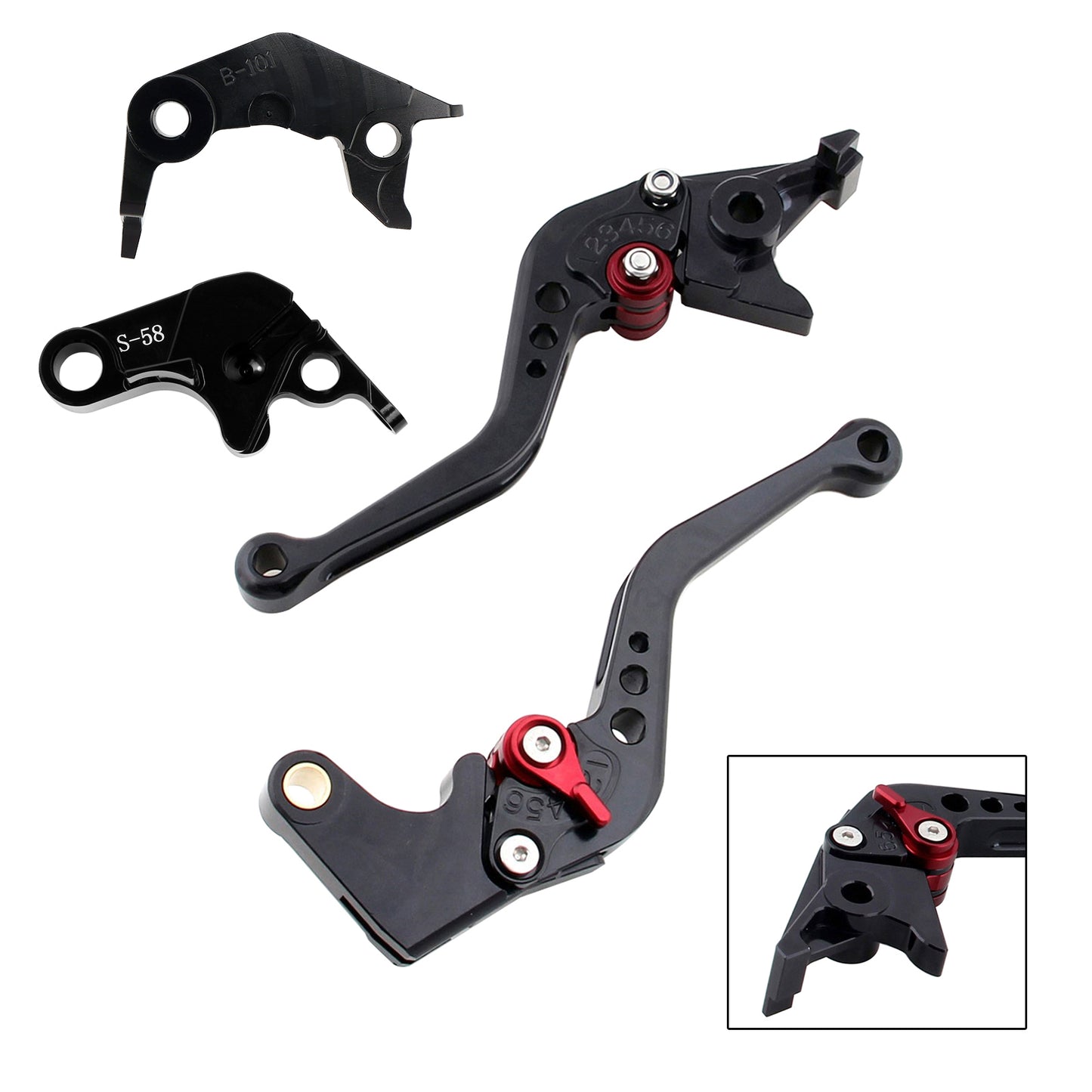 NUOVA leva freno frizione corta adatta per YAMAHA YZF R7 MT-10/SP FZ-10/SP 2022-23