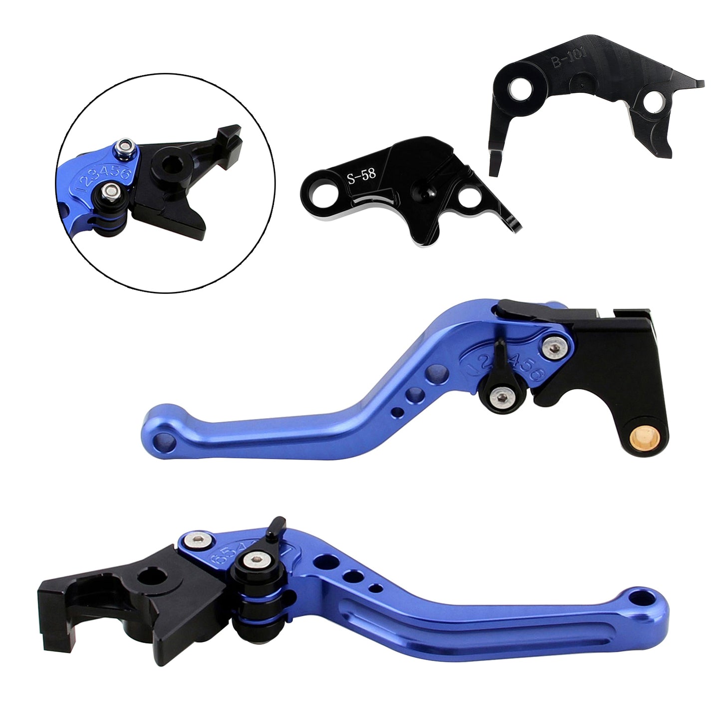 NUOVA leva freno frizione corta adatta per YAMAHA YZF R7 MT-10/SP FZ-10/SP 2022-23