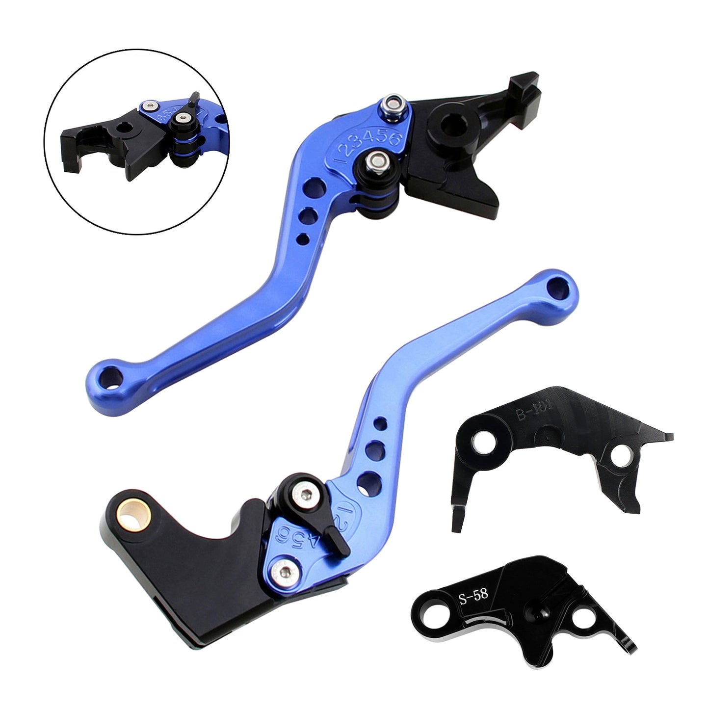 NUOVA leva freno frizione corta adatta per YAMAHA YZF R7 MT-10/SP FZ-10/SP 2022-23