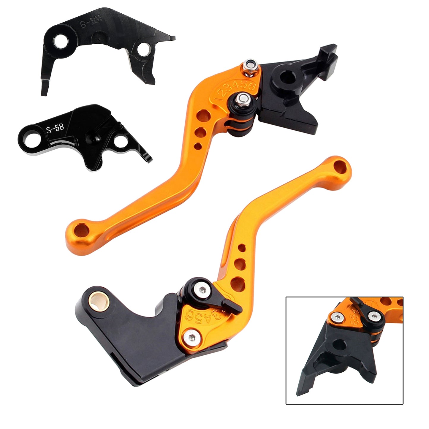 NUOVA leva freno frizione corta adatta per YAMAHA YZF R7 MT-10/SP FZ-10/SP 2022-23
