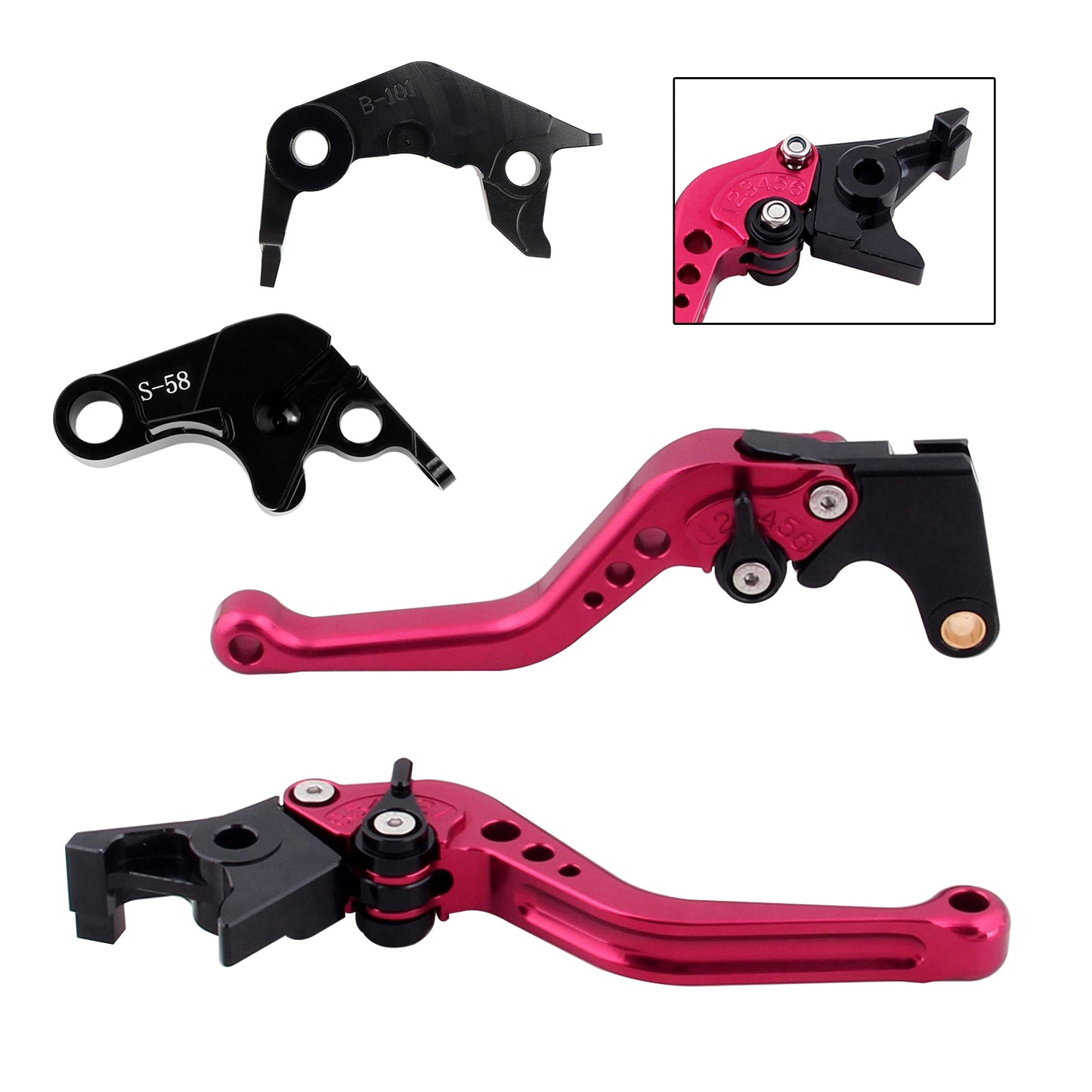 NUOVA leva freno frizione corta adatta per YAMAHA YZF R7 MT-10/SP FZ-10/SP 2022-23