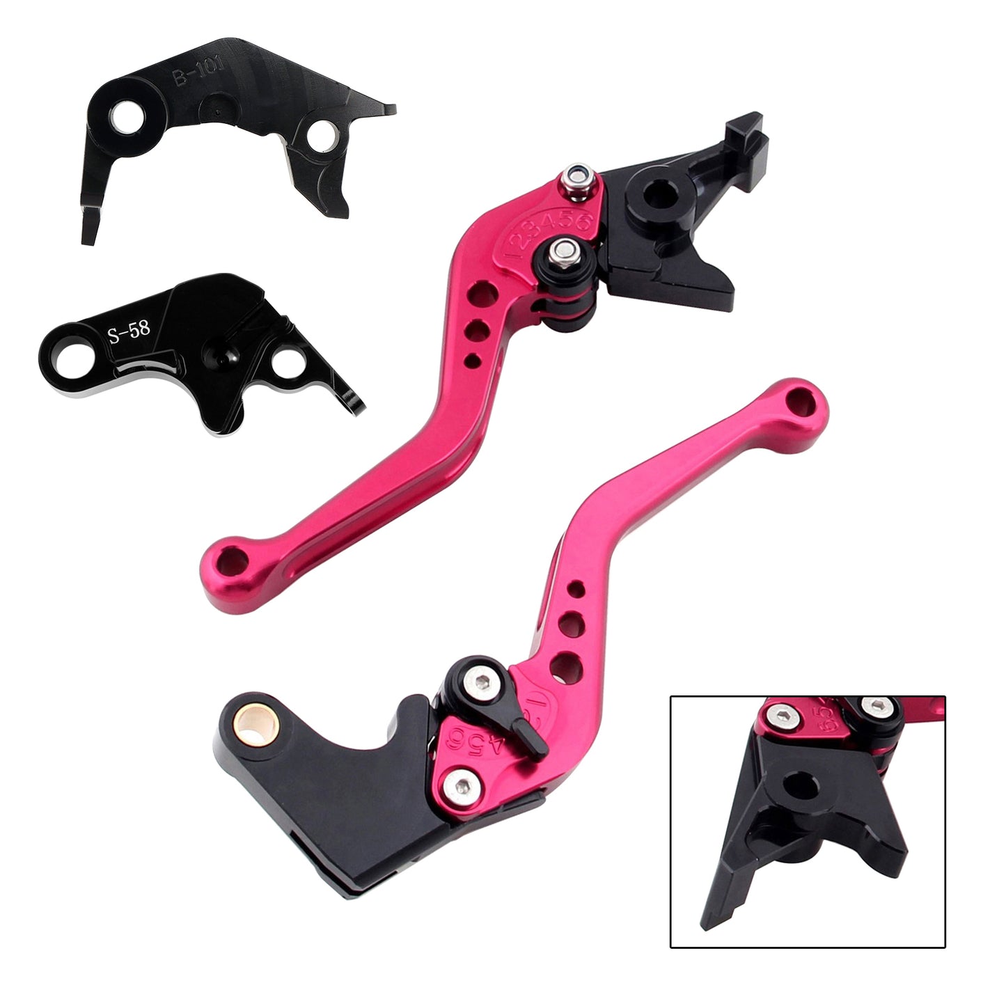 NUOVA leva freno frizione corta adatta per YAMAHA YZF R7 MT-10/SP FZ-10/SP 2022-23