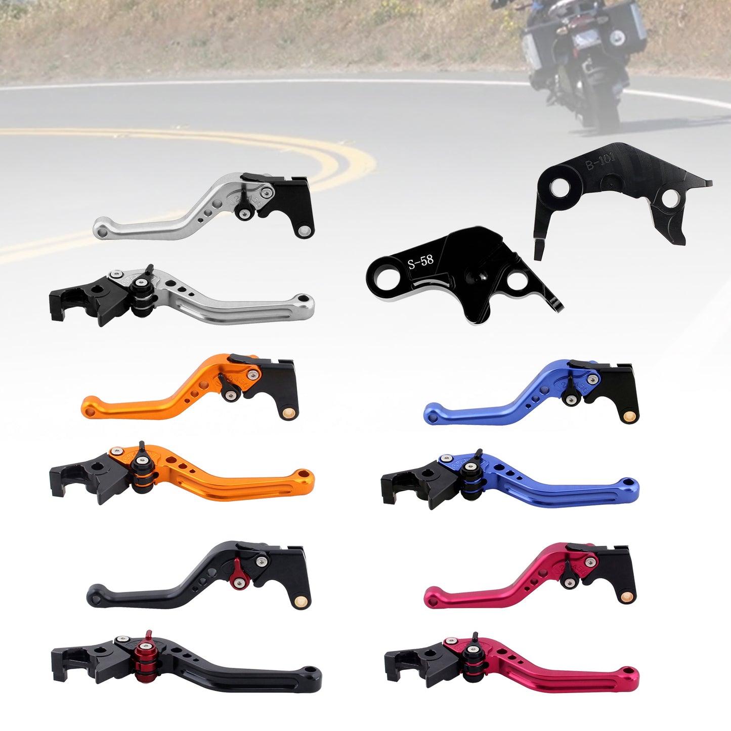 NUOVA leva freno frizione corta adatta per YAMAHA YZF R7 MT-10/SP FZ-10/SP 2022-23