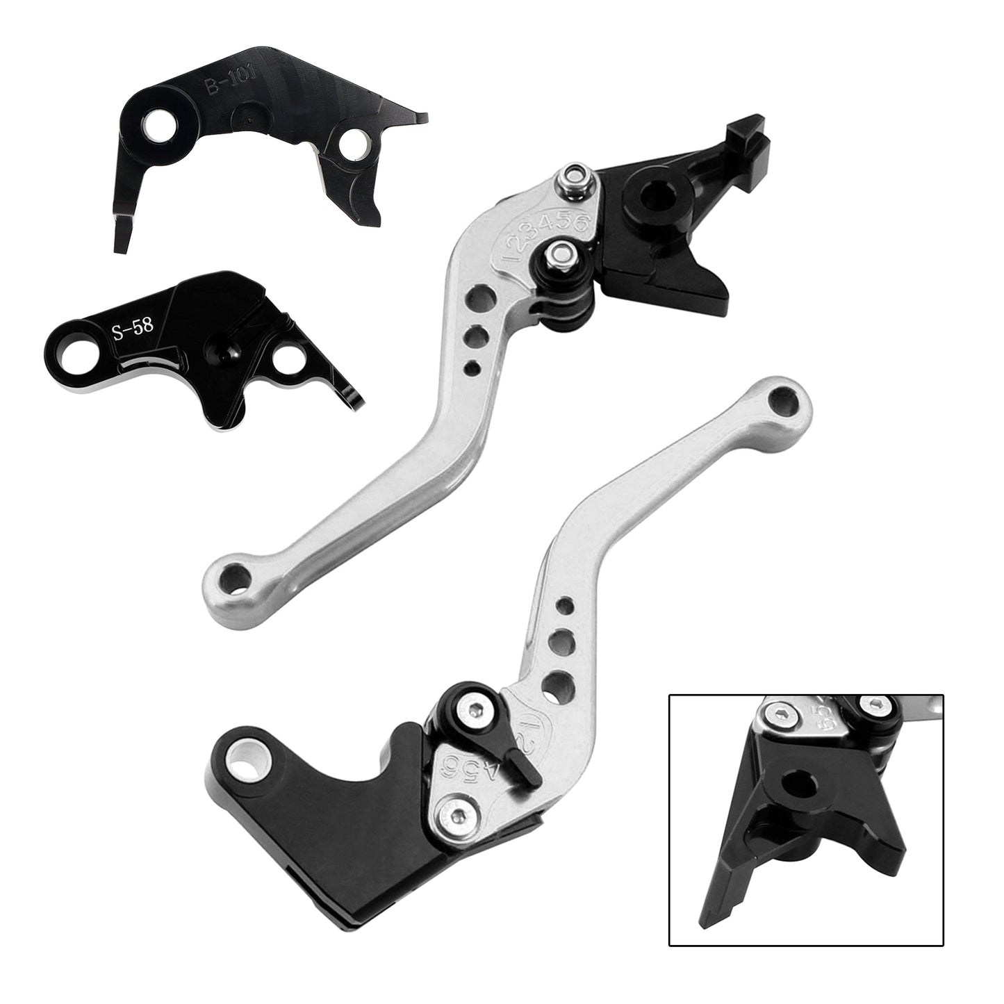 NUOVA leva freno frizione corta adatta per YAMAHA YZF R7 MT-10/SP FZ-10/SP 2022-23