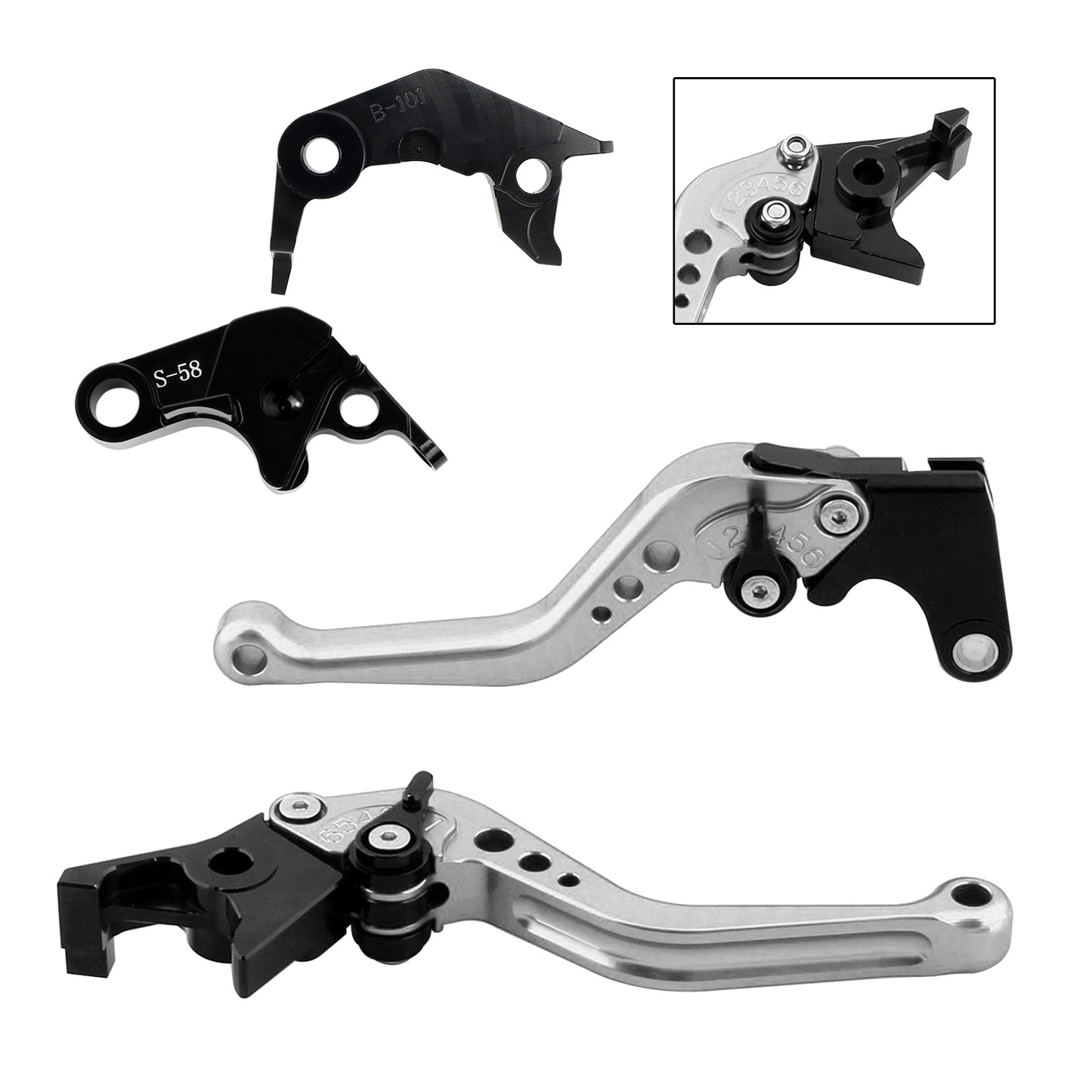 NUOVA leva freno frizione corta adatta per YAMAHA YZF R7 MT-10/SP FZ-10/SP 2022-23
