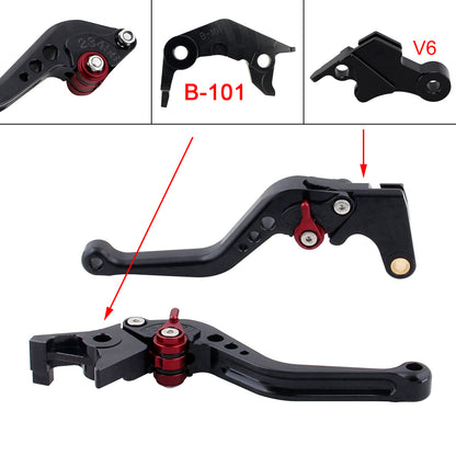 NUOVA leva freno frizione corta adatta per YAMAHA XSR900 XSR900GP MT-09 MT-09SP 24-25