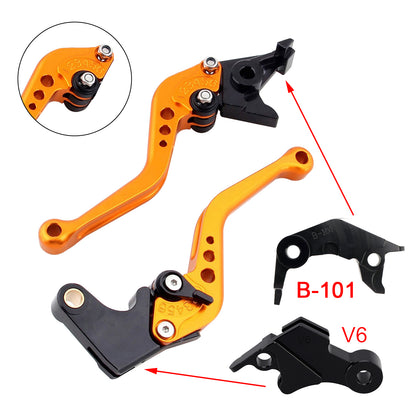 NUOVA leva freno frizione corta adatta per YAMAHA XSR900 XSR900GP MT-09 MT-09SP 24-25