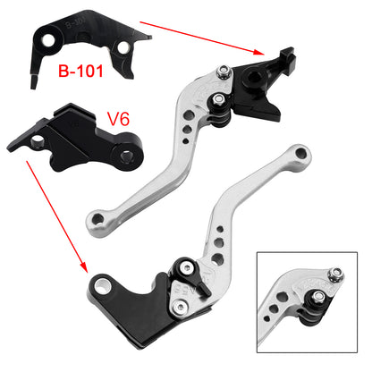 NUOVA leva freno frizione corta adatta per YAMAHA XSR900 XSR900GP MT-09 MT-09SP 24-25