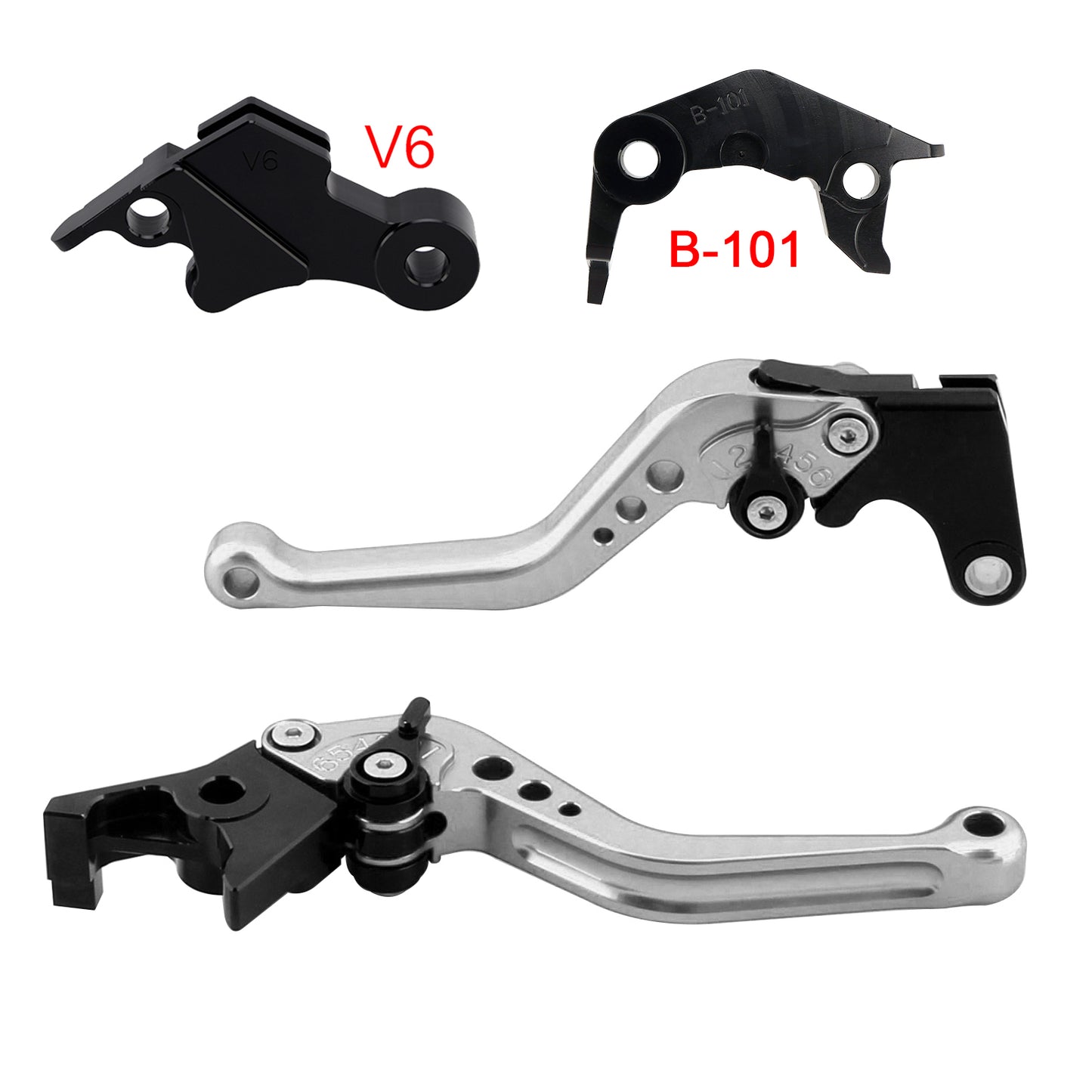 NUOVA leva freno frizione corta adatta per YAMAHA XSR900 XSR900GP MT-09 MT-09SP 24-25