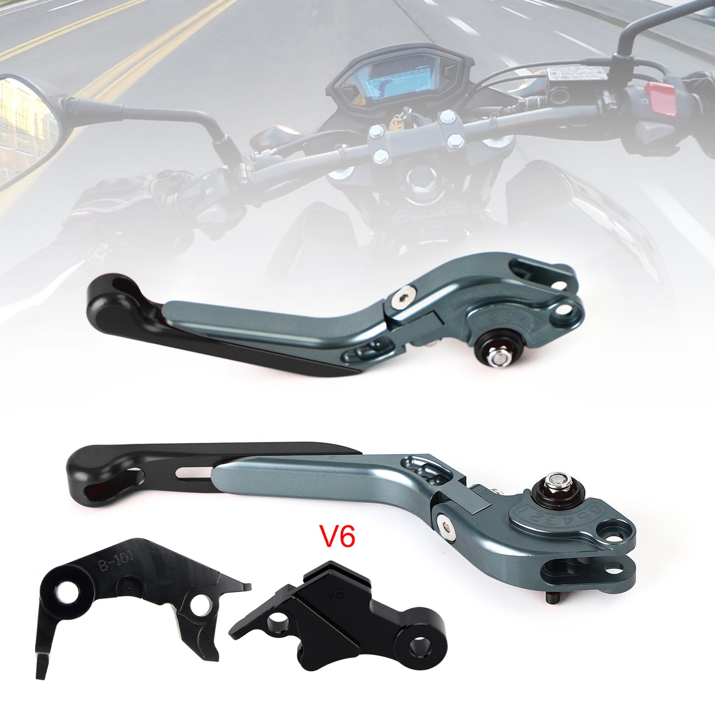 Leva freno frizione regolabile adatta per YAMAHA XSR900 XSR900GP MT-09 2024-2025