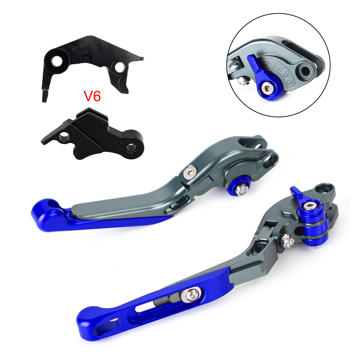 Leva freno frizione regolabile adatta per YAMAHA XSR900 XSR900GP MT-09 2024-2025