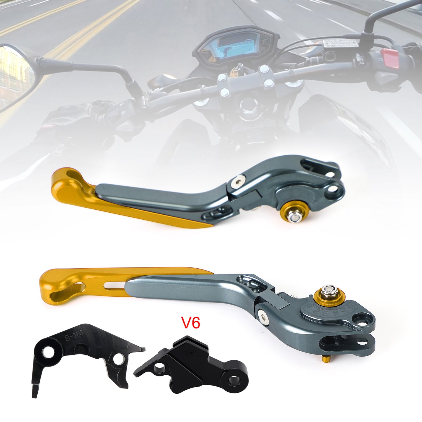 Leva freno frizione regolabile adatta per YAMAHA XSR900 XSR900GP MT-09 2024-2025