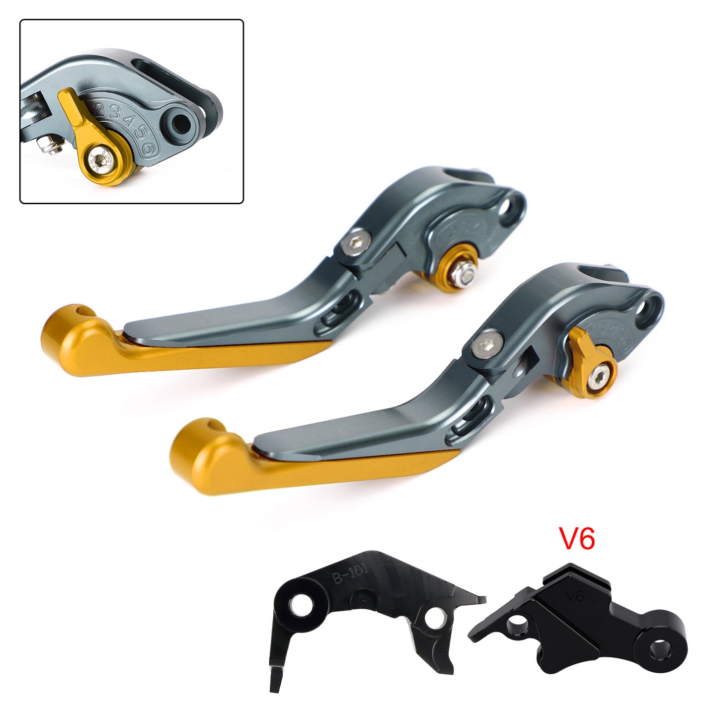 Leva freno frizione regolabile adatta per YAMAHA XSR900 XSR900GP MT-09 2024-2025