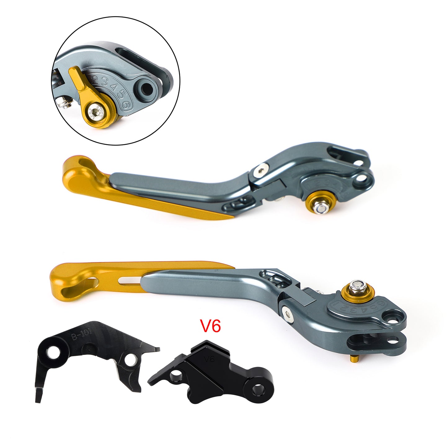 Leva freno frizione regolabile adatta per YAMAHA XSR900 XSR900GP MT-09 2024-2025