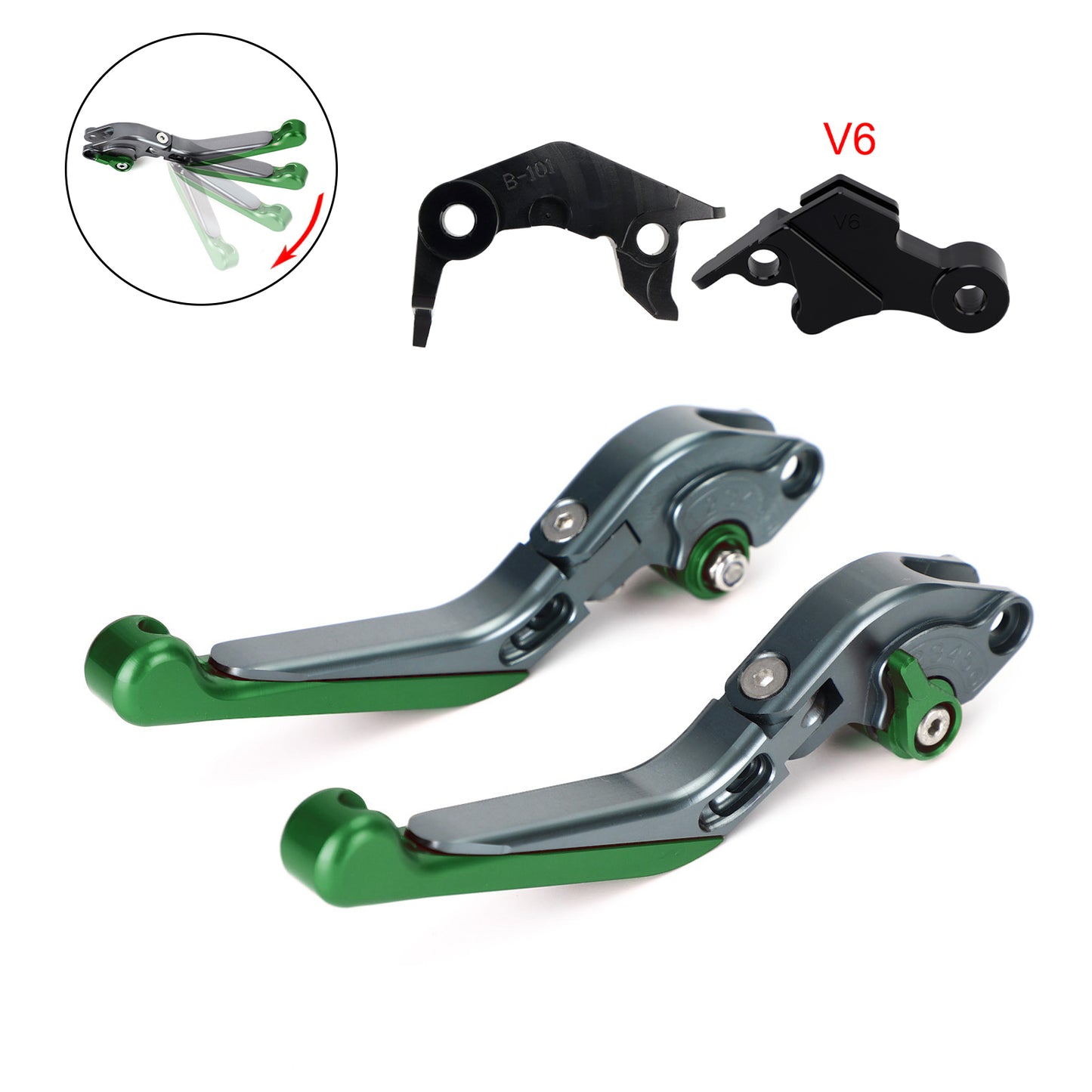 Leva freno frizione regolabile adatta per YAMAHA XSR900 XSR900GP MT-09 2024-2025