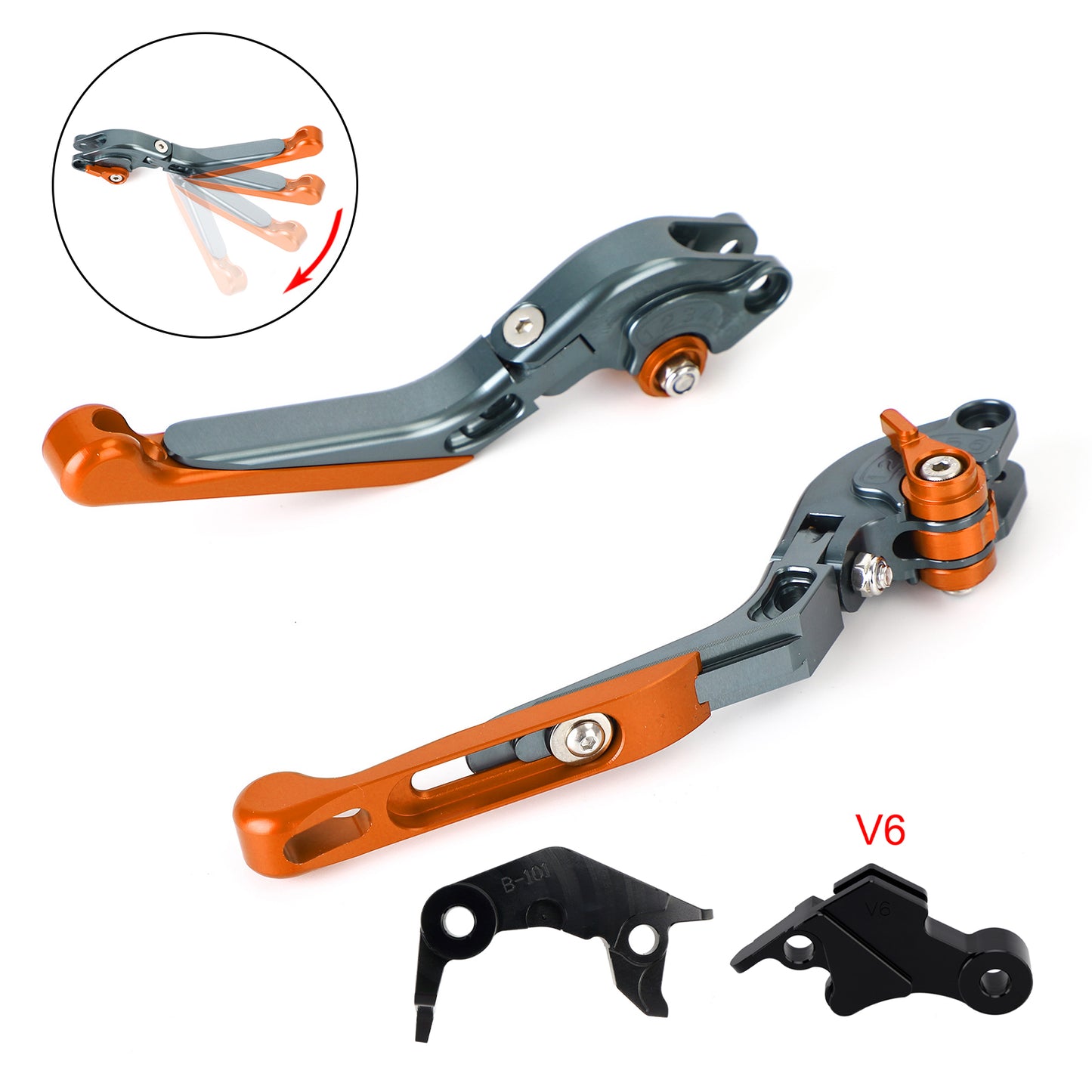 Leva freno frizione regolabile adatta per YAMAHA XSR900 XSR900GP MT-09 2024-2025