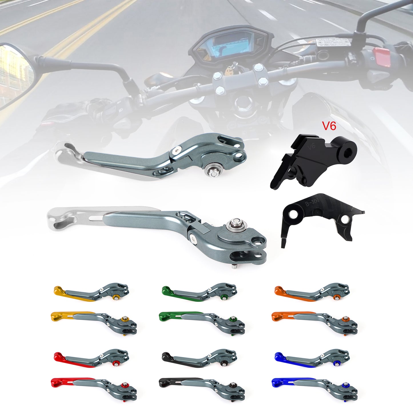 Leva freno frizione regolabile adatta per YAMAHA XSR900 XSR900GP MT-09 2024-2025