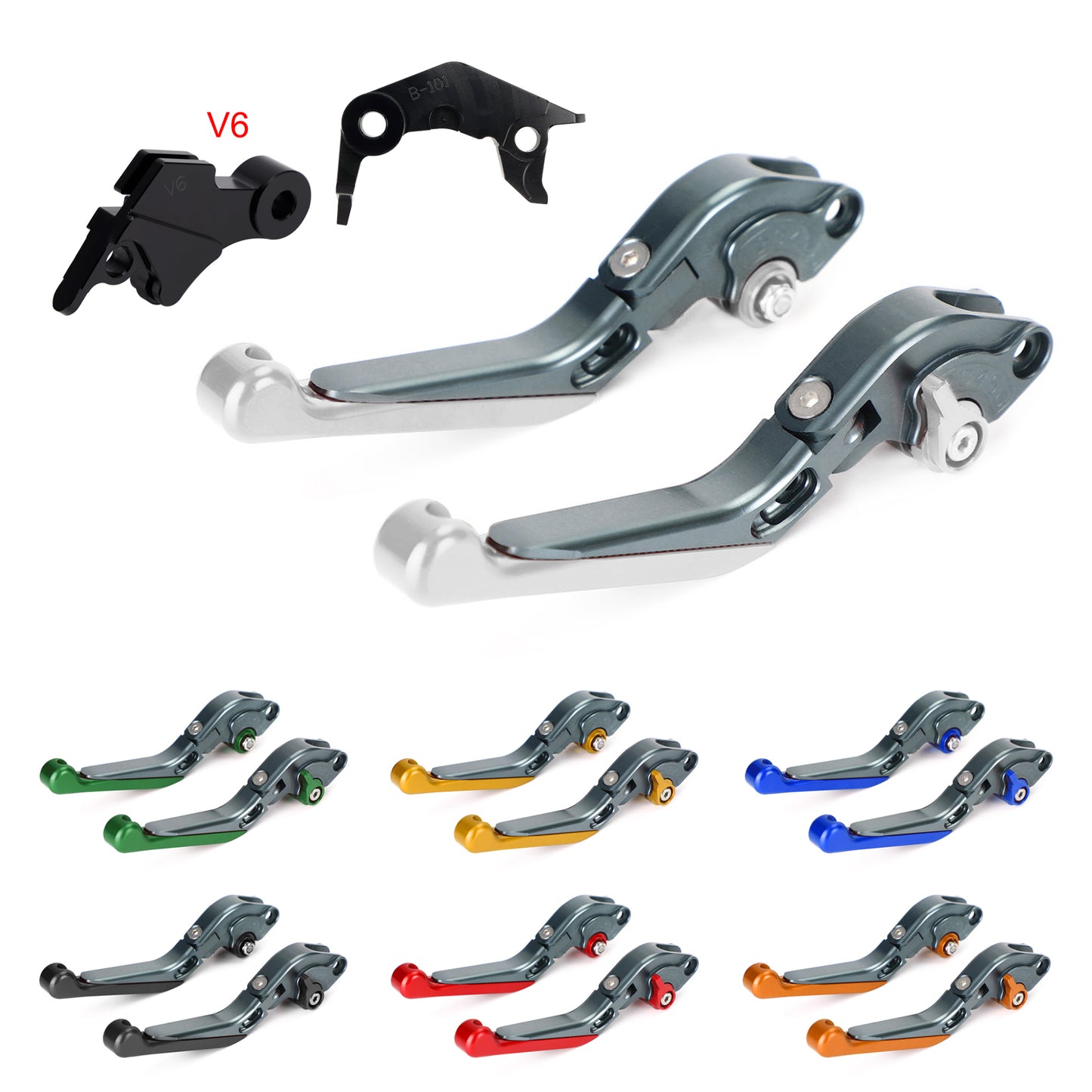 Leva freno frizione regolabile adatta per YAMAHA XSR900 XSR900GP MT-09 2024-2025