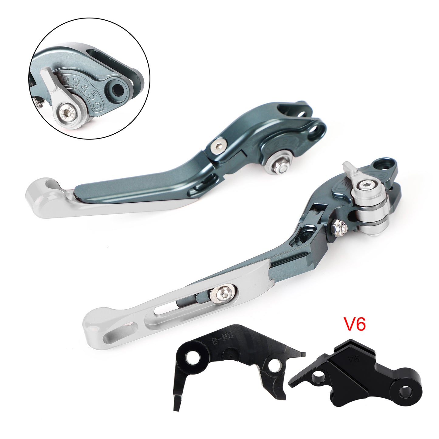 Leva freno frizione regolabile adatta per YAMAHA XSR900 XSR900GP MT-09 2024-2025