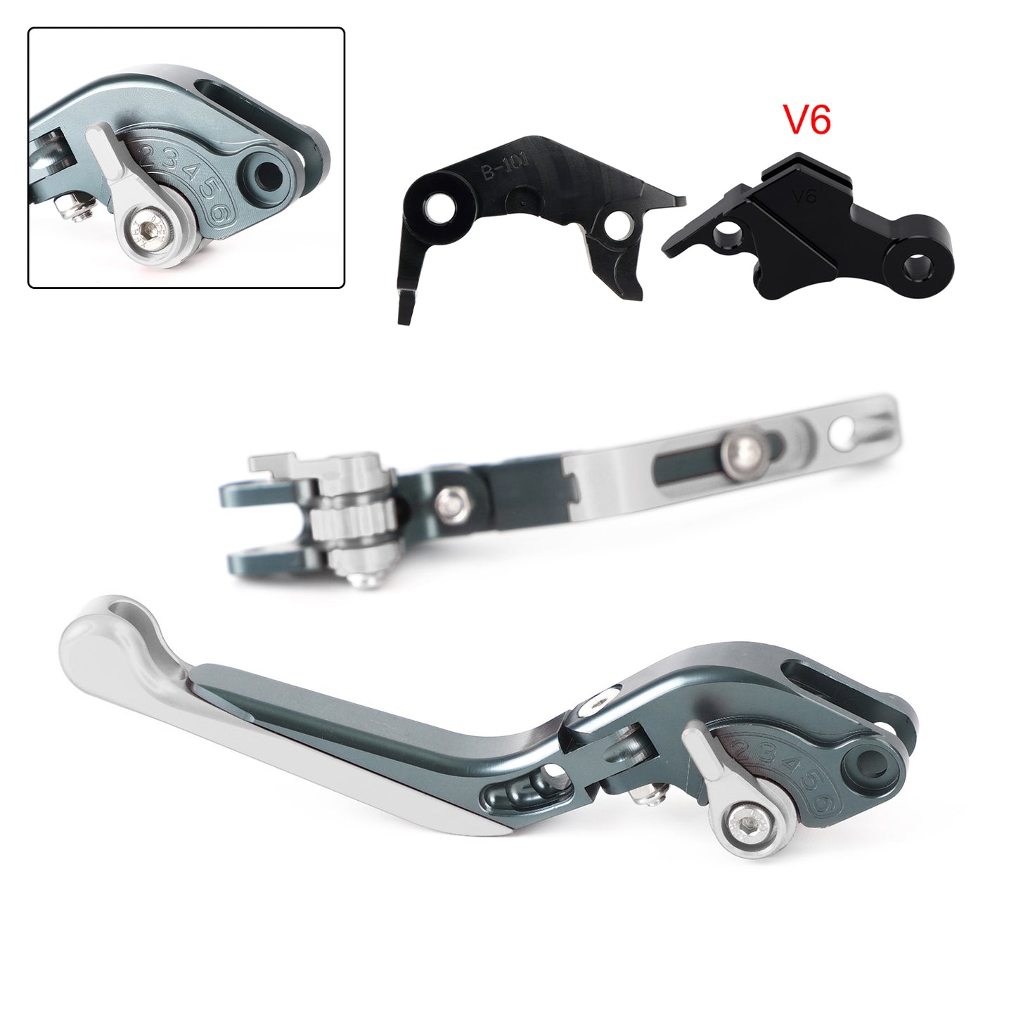 Leva freno frizione regolabile adatta per YAMAHA XSR900 XSR900GP MT-09 2024-2025