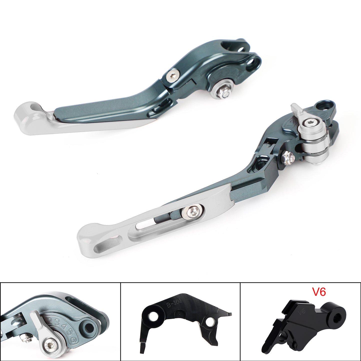Leva freno frizione regolabile adatta per YAMAHA XSR900 XSR900GP MT-09 2024-2025