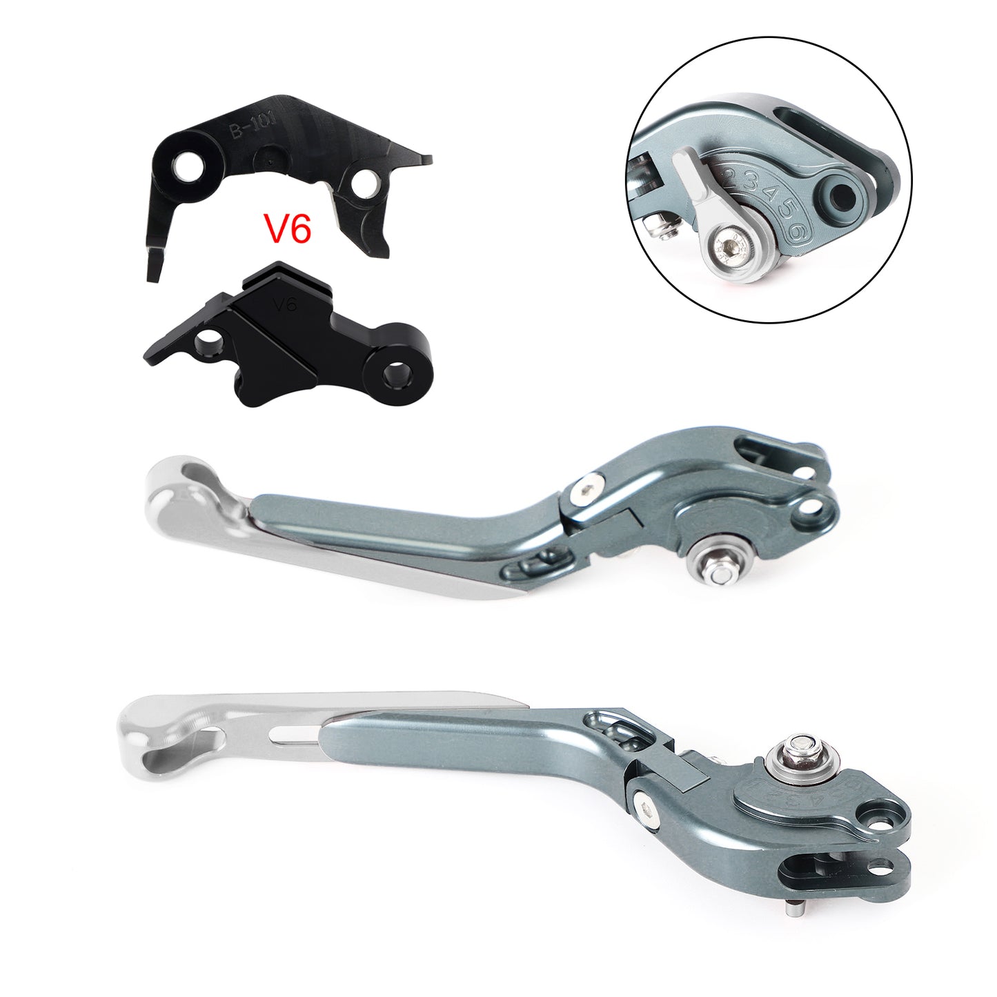 Leva freno frizione regolabile adatta per YAMAHA XSR900 XSR900GP MT-09 2024-2025