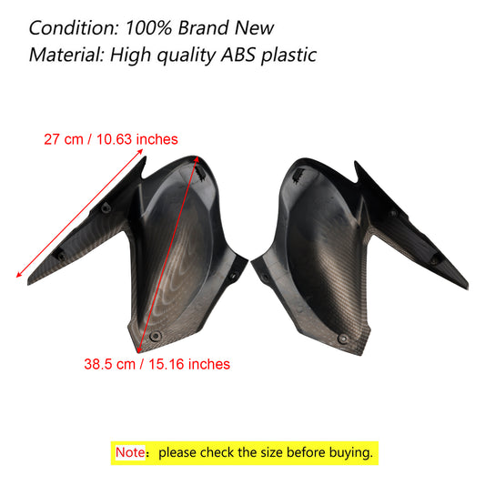 1 paio di carenatura del pannello di copertura dell'inserto laterale del serbatoio del gas per Kawasaki Z900 2017-2019 generico