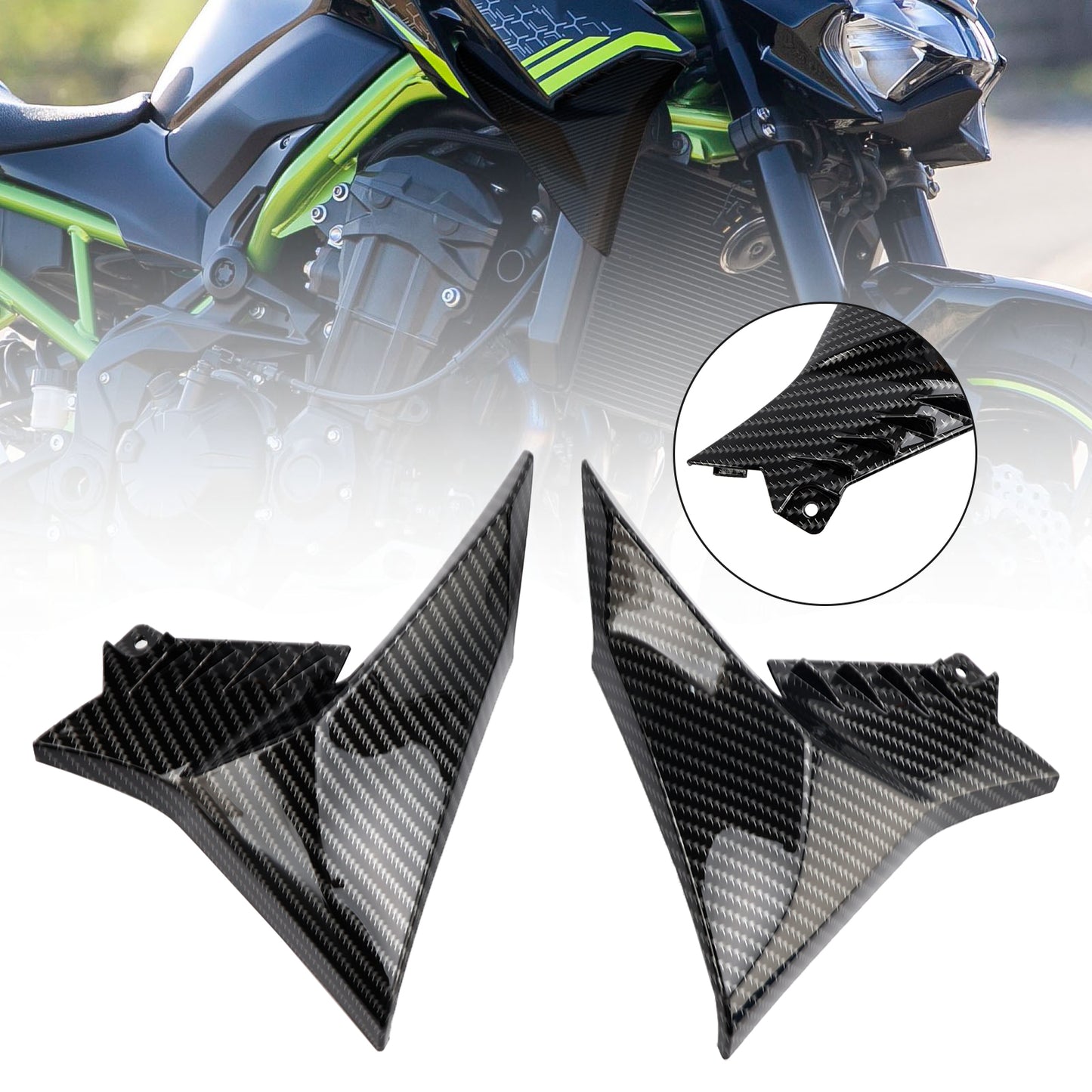 Carenatura del pannello di copertura del rivestimento del lato anteriore del serbatoio del gas ABS per Kawasaki Z900 2020-2021 generico