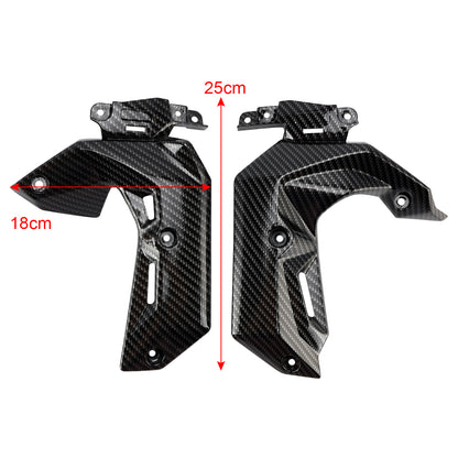 Pannello di copertura della carenatura del pannello di copertura del radiatore laterale in plastica ABS per Kawasaki Z650 2017-2019 generico