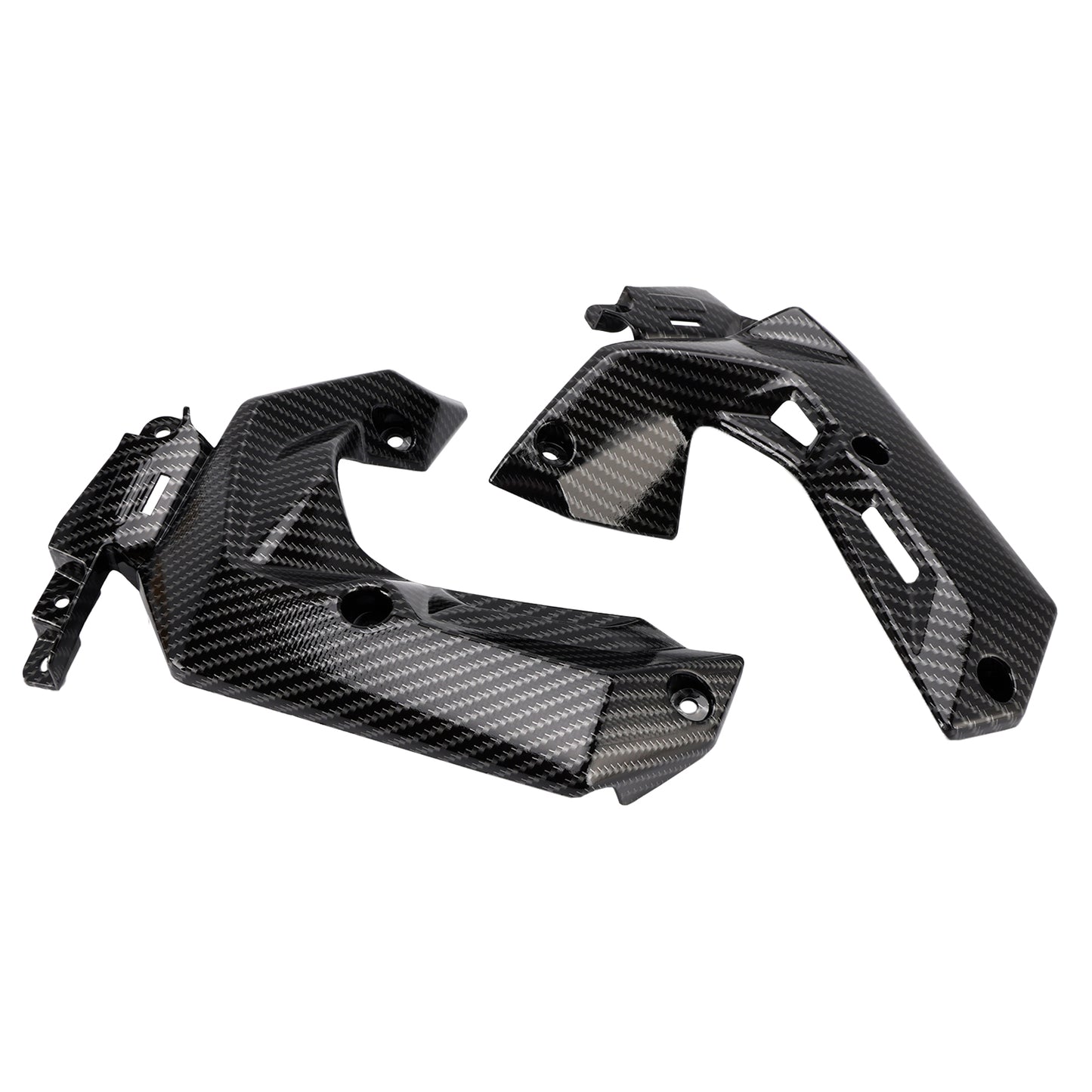 Pannello di copertura della carenatura del pannello di copertura del radiatore laterale in plastica ABS per Kawasaki Z650 2017-2019 generico