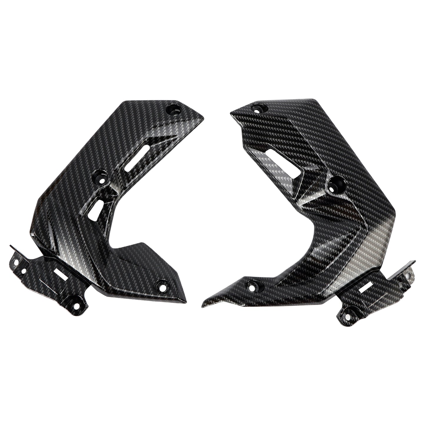 Pannello di copertura della carenatura del pannello di copertura del radiatore laterale in plastica ABS per Kawasaki Z650 2017-2019 generico