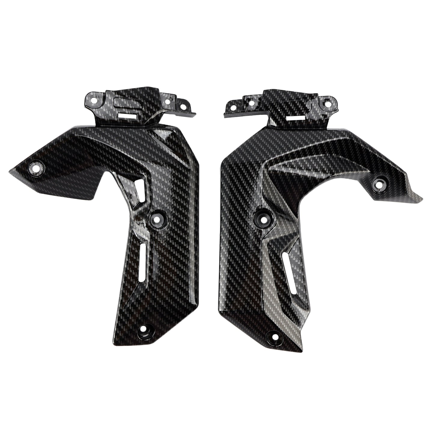 Pannello di copertura della carenatura del pannello di copertura del radiatore laterale in plastica ABS per Kawasaki Z650 2017-2019 generico
