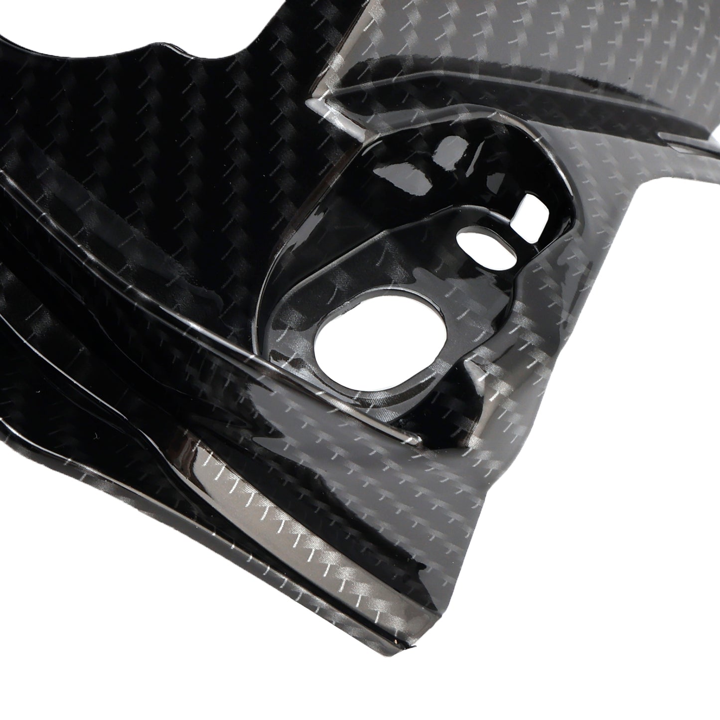 Carbon Front Key Lock Cowl Trim Cover per Honda CB650R CBR650R 2019-2021 Generico